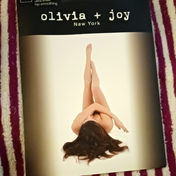 Olivia & Joy black pantyhose Queen Sz XXXL - Picture 1 of 2